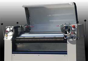 Adjustable Roll Mill - Front Controls with lid open